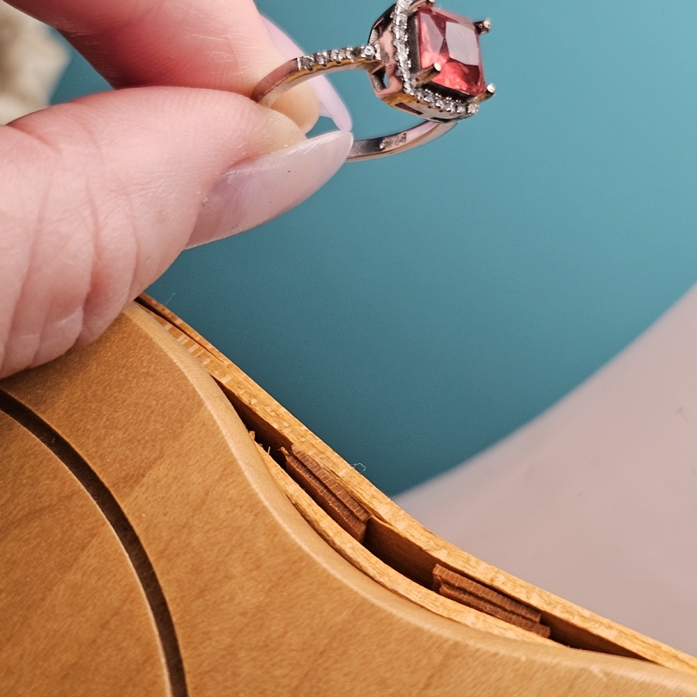 Genuine Ruby Earrings And Genuine Ruby Ring With … - image 4